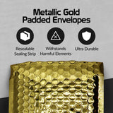 Space Seal Set of 50 Metallic Bubble Mailers 6x10 Inches